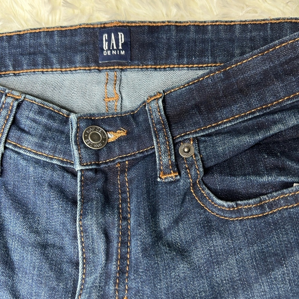 GAP Women size 26 Dark Blue Denim Jeans - Picture 4 of 5